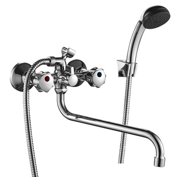 Decoroom dr45045r two-hand bath mixer Universal with swivel excess 300mm